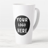 Benutzerdefiniertes Logo oder Bild für Unternehmen Milchtasse (Rechte Ecke)