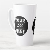 Benutzerdefiniertes Logo oder Bild für Unternehmen Milchtasse (Linke Ecke)