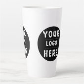 Benutzerdefiniertes Logo oder Bild für Unternehmen Milchtasse (Vorderseite)