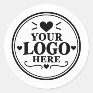 Benutzerdefiniertes Logo oder Bild Runder Aufkleber