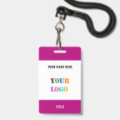 Benutzerdefiniertes Logo oder Foto Personalisierte Ausweis (Rückseite mit Lanyard)