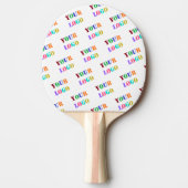 Benutzerdefiniertes Logo oder Foto Ping Pong Padde Tischtennis Schläger (Vorderseite)