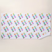 Benutzerdefiniertes Logo oder Foto Strandtuch Ihre (Vorderseite)