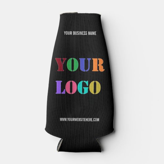 Benutzerdefiniertes Logo oder Foto Textflasche Coo Flaschenkühler (Vorderseite)