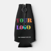Benutzerdefiniertes Logo oder Foto Textflasche Coo Flaschenkühler (Rückseite)