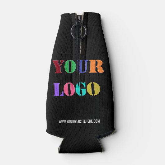 Benutzerdefiniertes Logo oder Foto Textflasche Coo Flaschenkühler (Rückseite)