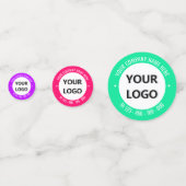 Benutzerdefiniertes Logo oder Foto und Textkonfett Konfetti (Vorderseiten)