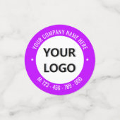 Benutzerdefiniertes Logo oder Foto und Textkonfett Konfetti (Klein Vorderseite)