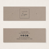 Benutzerdefiniertes Logo ・ Ohrläppchen-Anzeigetafe (Vorne & Hinten)