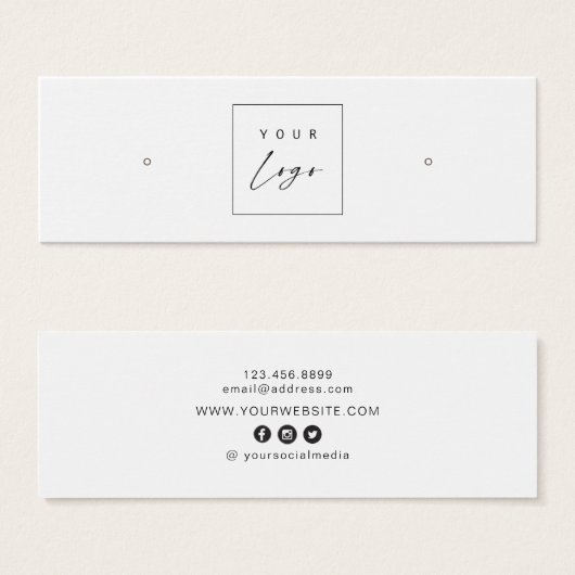 Benutzerdefiniertes Logo ・ Ohrläppchen-Anzeigetafe (Vorne & Hinten)