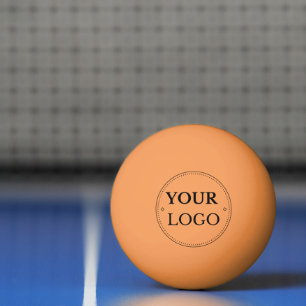 Benutzerdefiniertes Logo Orange-Werbemarken für Un Tischtennisball