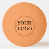 Benutzerdefiniertes Logo Orange-Werbemarken für Un Tischtennisball (Vorderseite)
