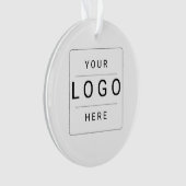 Benutzerdefiniertes Logo Ornament (Vorderseite)