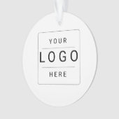 Benutzerdefiniertes Logo Ornament (Vorderseite)