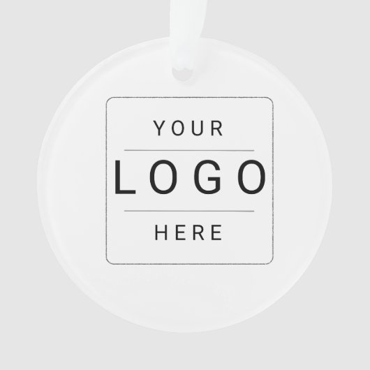 Benutzerdefiniertes Logo Ornament (Vorderseite)