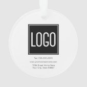 Benutzerdefiniertes Logo Ornament (Rückseite)