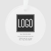 Benutzerdefiniertes Logo Ornament (Vorderseite)