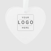 Benutzerdefiniertes Logo Ornament (Rückseite)