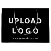 Benutzerdefiniertes Logo Personalisiert Geschäft M Große Geschenktüte (Vorderseite)