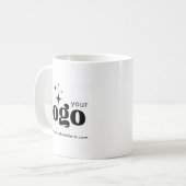 Benutzerdefiniertes Logo - Personalisierte Markenb Kaffeetasse (Vorderseite Links)