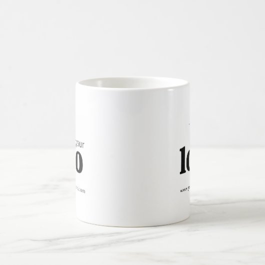 Benutzerdefiniertes Logo - Personalisierte Markenb Kaffeetasse (Mittel)