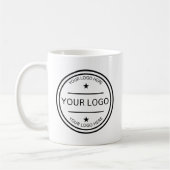 Benutzerdefiniertes Logo Personalisierte Töpfereiu Kaffeetasse (Links)