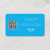 benutzerdefiniertes Logo professioneller QR-Code Visitenkarte (Rückseite)