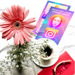 Benutzerdefiniertes Logo-Profil Bild QR-Code Visitenkarte