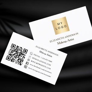 Benutzerdefiniertes Logo QN-Code der Marke Social  Visitenkarte