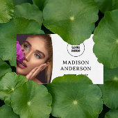 Benutzerdefiniertes Logo, QR-Code Beruflich Makeup Visitenkarte