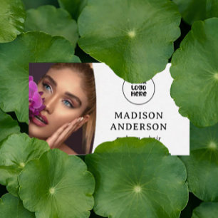 Benutzerdefiniertes Logo, QR-Code Beruflich Makeup Visitenkarte