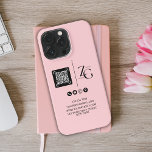 Benutzerdefiniertes Logo | QR Code Business Pink H iPhone 13 Pro Hülle<br><div class="desc">Modernes Business iPhone Gehäuse. Fügen Sie zum Personalisieren alle notwendigen Geschäftsinformationen zusammen mit dem QR-Code hinzu. Eine tolle Idee für Business danke oder Werbegeschenke.</div>