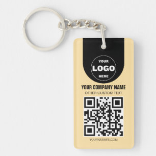 Benutzerdefiniertes Logo & QR-Code-Schlüsselanhäng Schlüsselanhänger