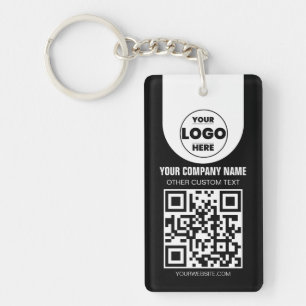 Benutzerdefiniertes Logo & QR-Code-Schlüsselanhäng Schlüsselanhänger