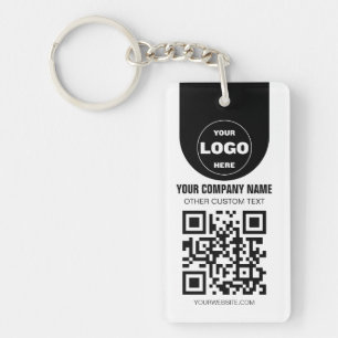 Benutzerdefiniertes Logo & QR-Code-Schlüsselanhäng Schlüsselanhänger