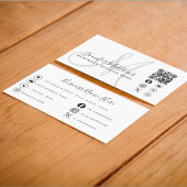 Benutzerdefiniertes Logo QR Code Social Media Icon Visitenkarte