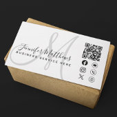 Benutzerdefiniertes Logo QR Code Social Media Icon Visitenkarte