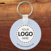 Benutzerdefiniertes Logo, QR-Code und Text, Baby B Schlüsselanhänger (Vorderseite)