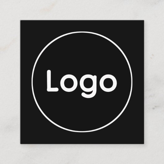 Benutzerdefiniertes Logo Quadratische Visitenkarte (Vorderseite)