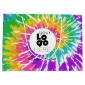 Benutzerdefiniertes Logo-Rainbow-Krawatte-Dye-XL-P Große Geschenktüte (Rückseite)