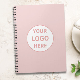 Benutzerdefiniertes Logo Rosa Berufliches Geschäft Notizblock