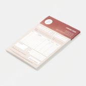 Benutzerdefiniertes Logo-Rose Gold Forecon-Rechnun Post-it Klebezettel (angewinkelt)