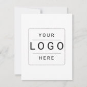 Benutzerdefiniertes Logo RSVP Karte (Rückseite)