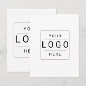 Benutzerdefiniertes Logo RSVP Karte (Vorne/Hinten)