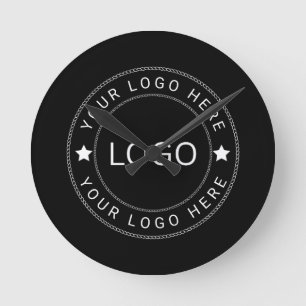 Benutzerdefiniertes Logo Runde Wanduhr