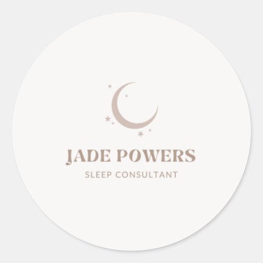 Benutzerdefiniertes Logo Runder Aufkleber (Vorderseite)