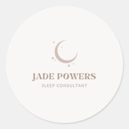 Benutzerdefiniertes Logo Runder Aufkleber