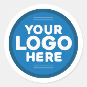 Benutzerdefiniertes Logo Runder Aufkleber (Vorderseite)