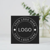 Benutzerdefiniertes Logo Save The Date (Stehend Vorderseite)