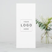 Benutzerdefiniertes Logo Save The Date (Stehend Vorderseite)